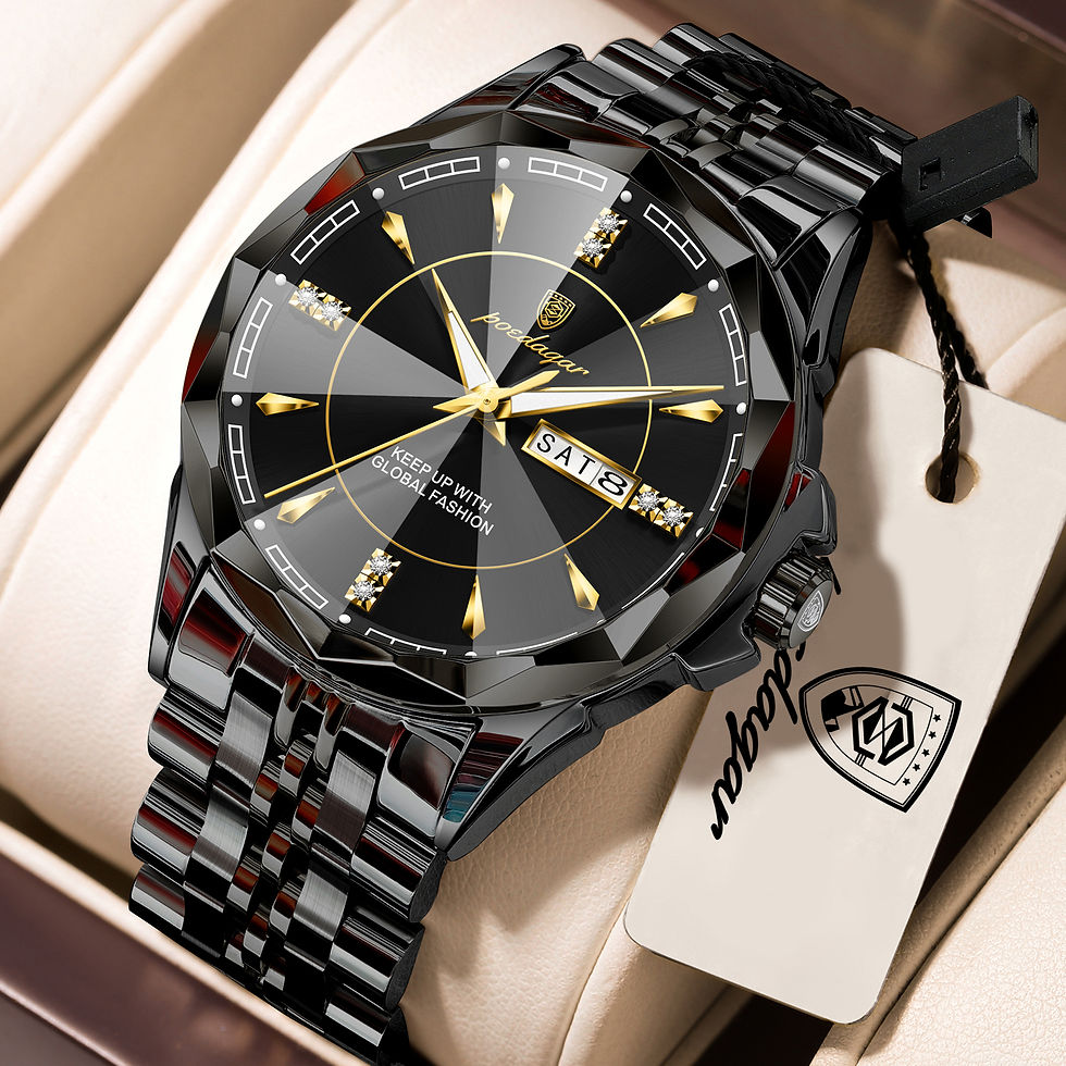 Miniatura: POEDAGAR Luxury Man Clock Business Waterproof Luminous Date Week Watches For Men