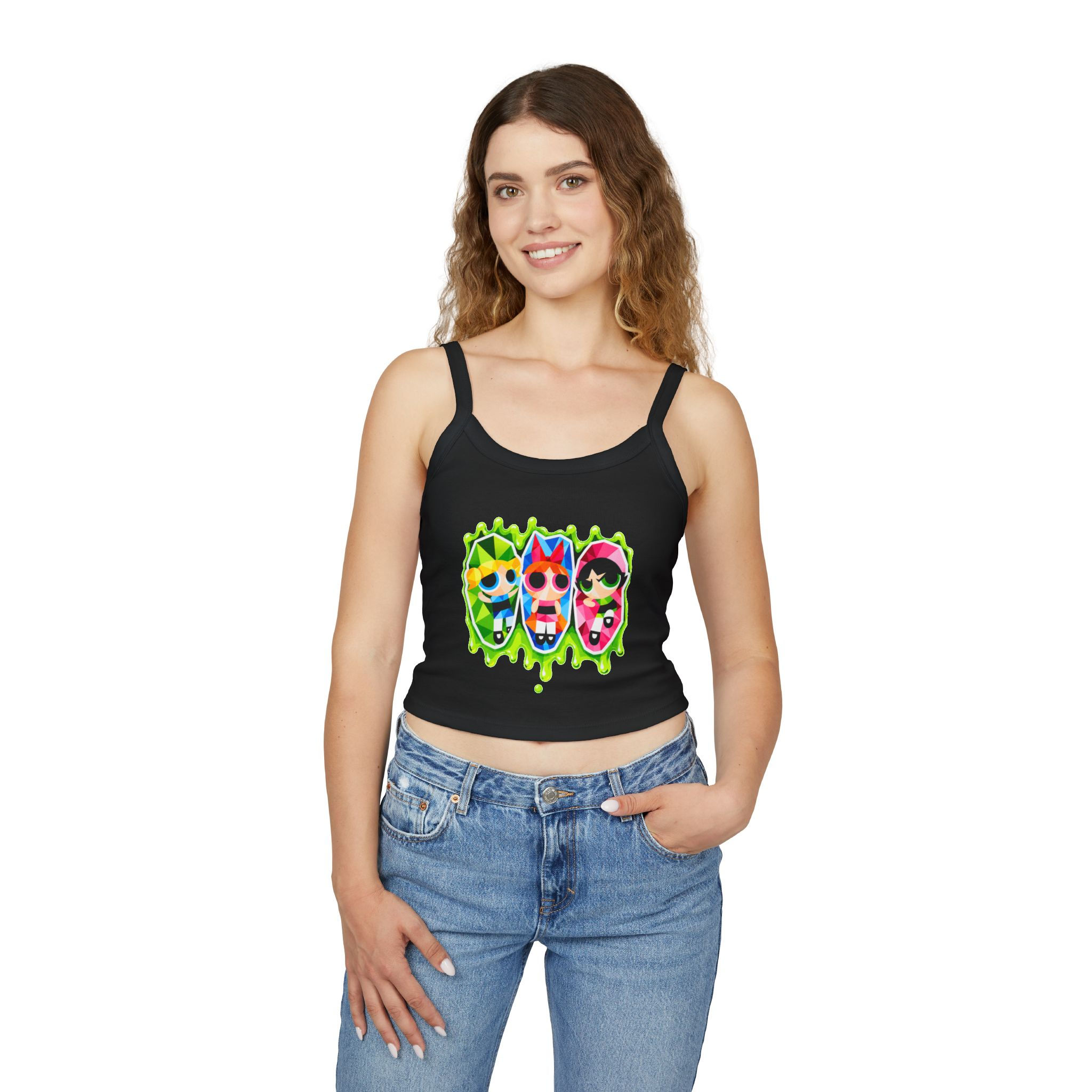 Mosaic Puff Trio Crop Tank