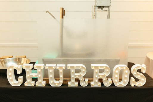 Churro dessert bar