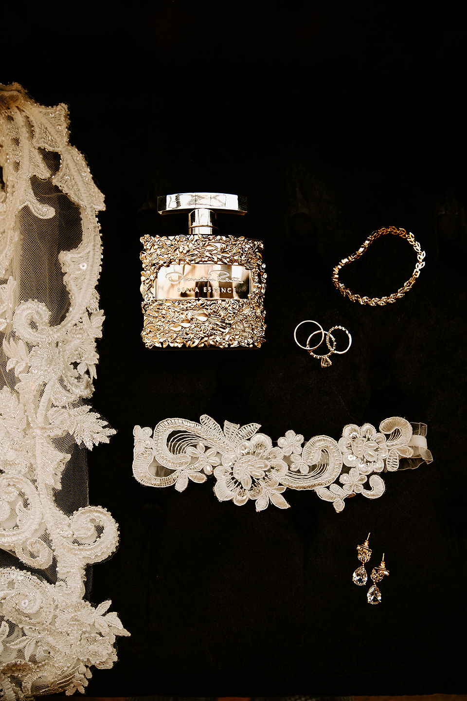 bridal flat lay