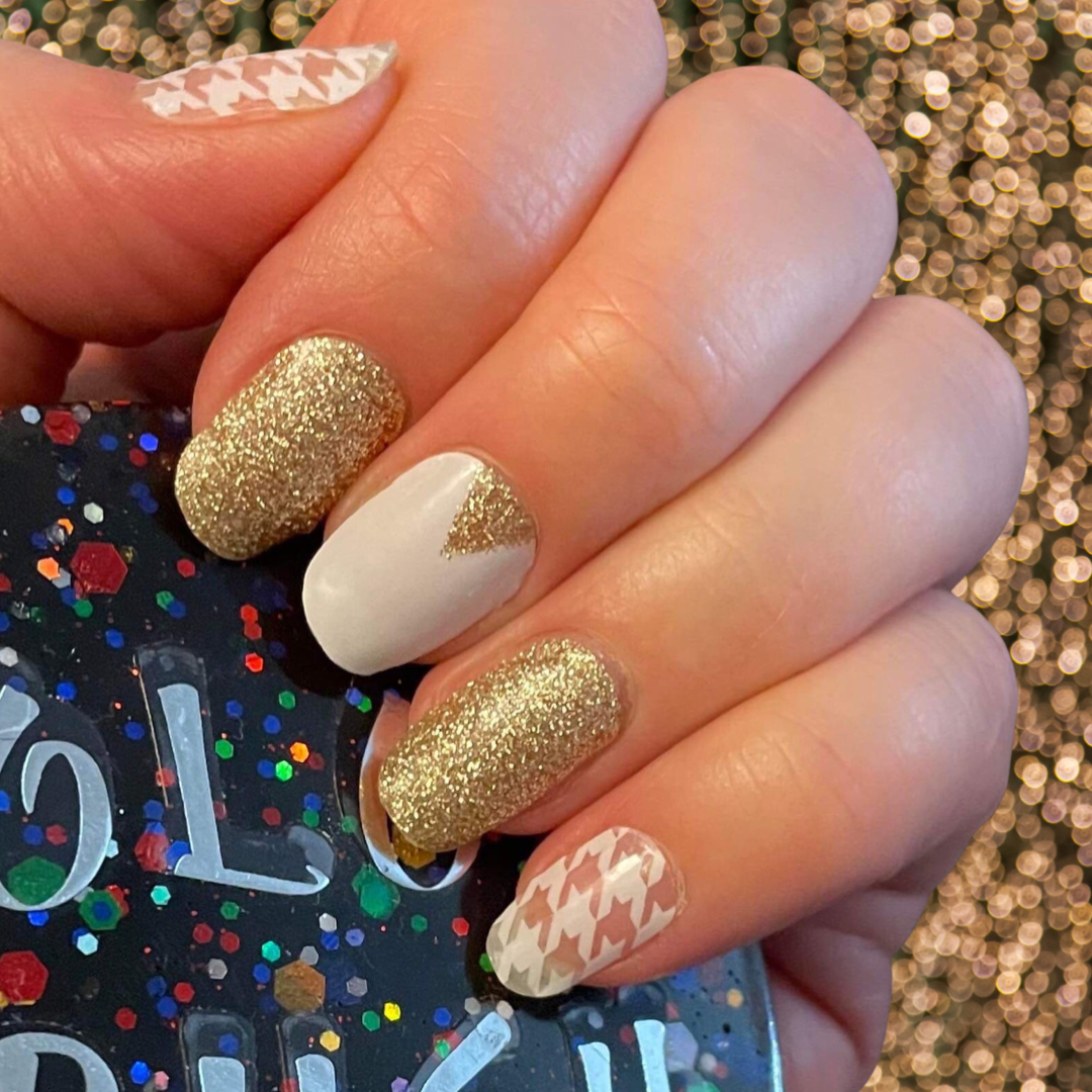 Gold Geometric Overlay