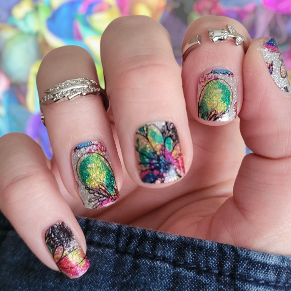 Floral Doodles Sparkle