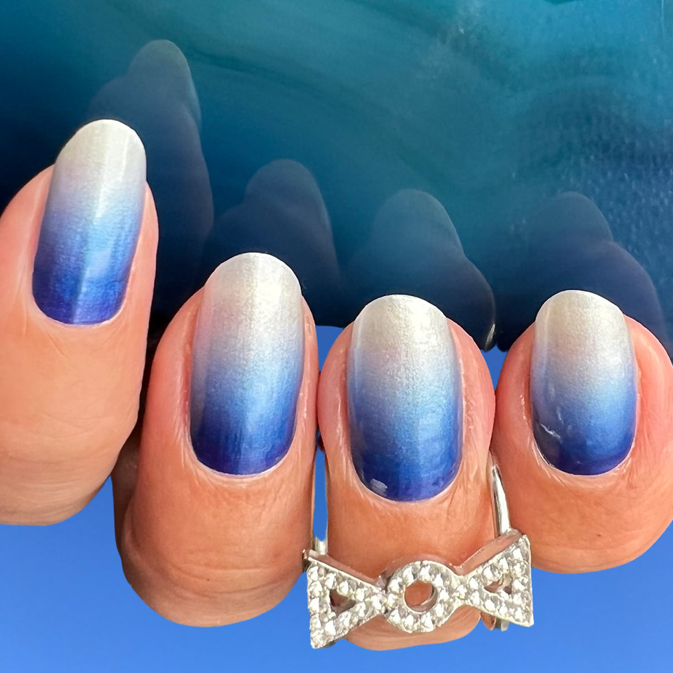 Thumbnail: Totally Teal Ombré (But Really More Ocean Blue)