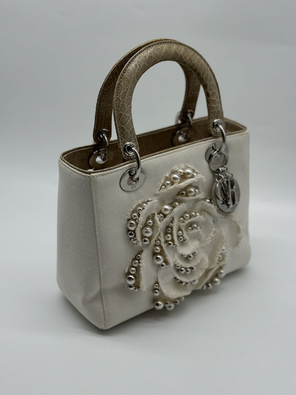 Thumbnail: Christian Dior Rare Pearl Lady D Bag.