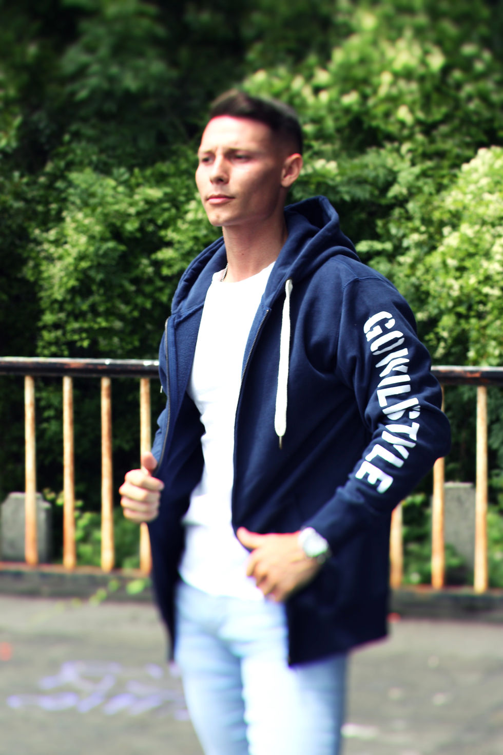 Miniatura: Felpa Go Wild UOMO con cappuccio e zip - Go Wild 7003