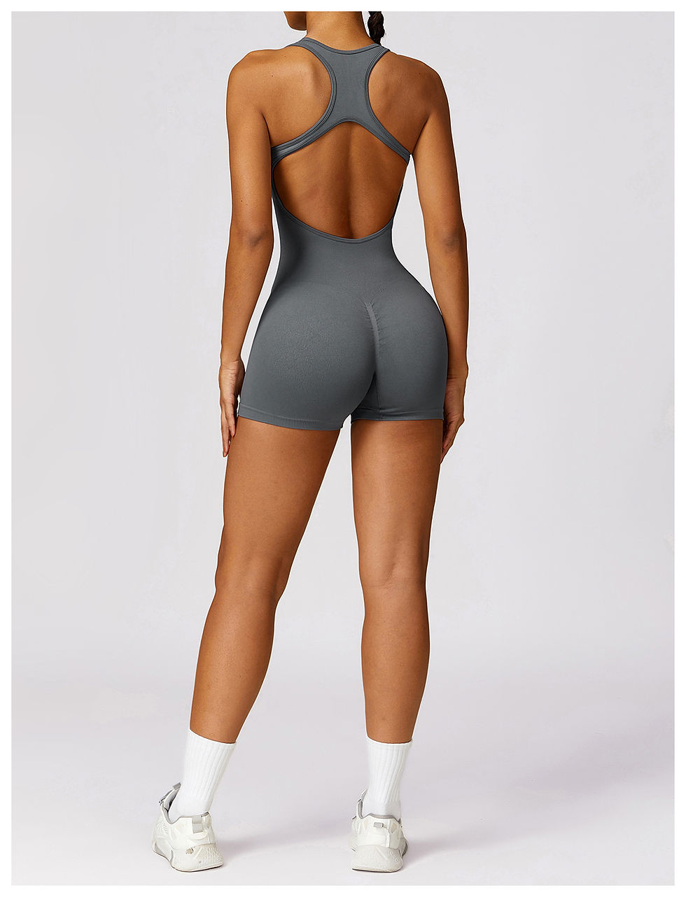 Thumbnail: Sexy Back Jumpsuit Gym Set Women Training Yoga Suit Sportswear Women Sports Jump