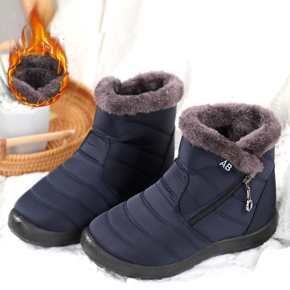 Thumbnail: Winter Women Boots Waterproof Snow Boots Plus Size Casual Flat Women Casual Shoe