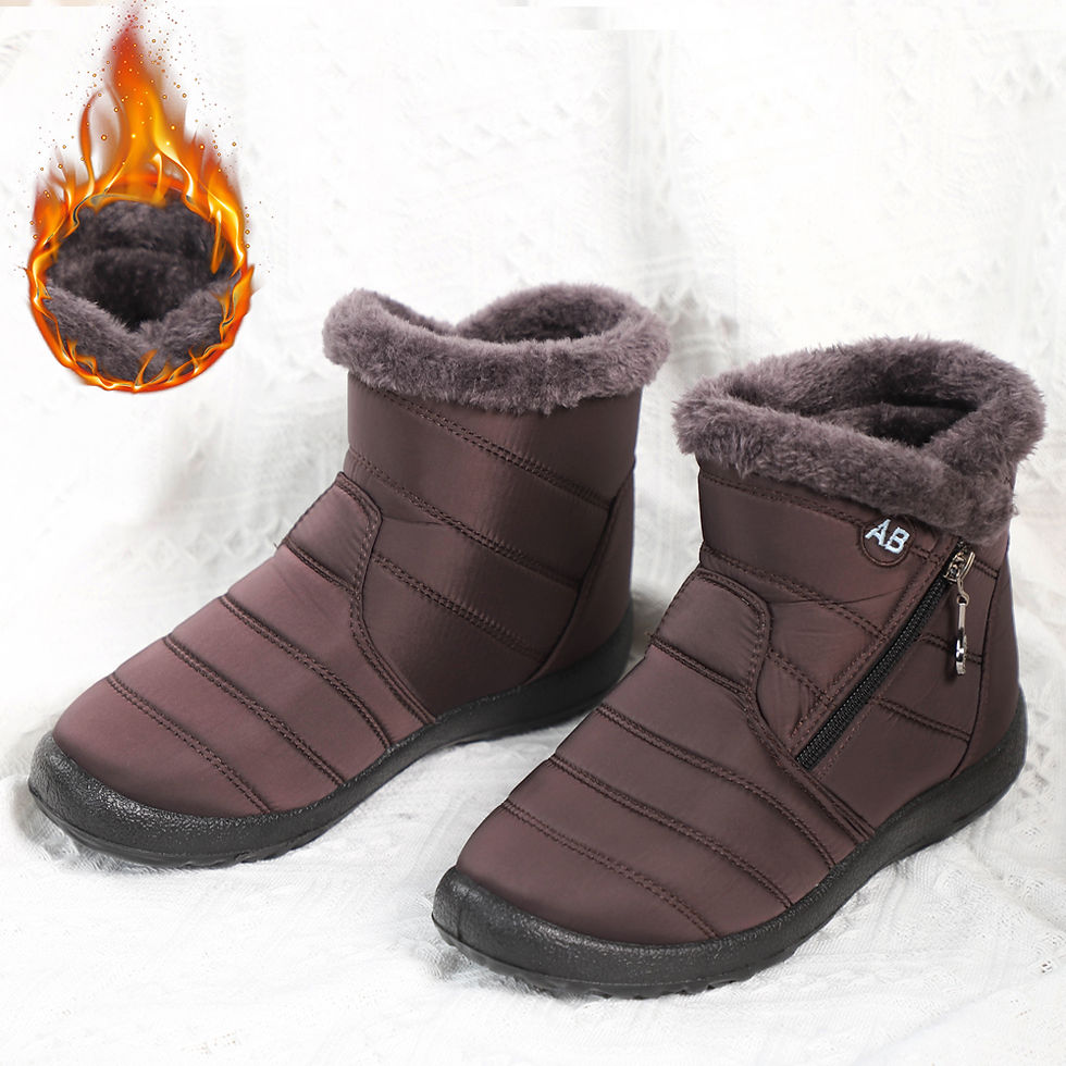 Thumbnail: Winter Women Boots Waterproof Snow Boots Plus Size Casual Flat Women Casual Shoe