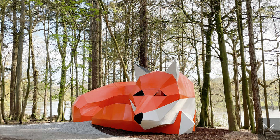 Sculpture by Marc Kelly, Hillsborough forest park 