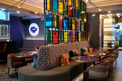 Sara Pope art work, Restaurant, NYX Hotel, London