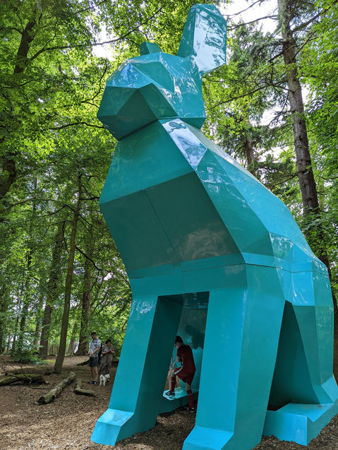 Sculpture by Marc Kelly, Hillsborough forest park