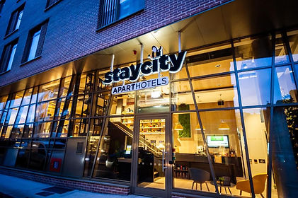 Front of Staycity building in Dublin