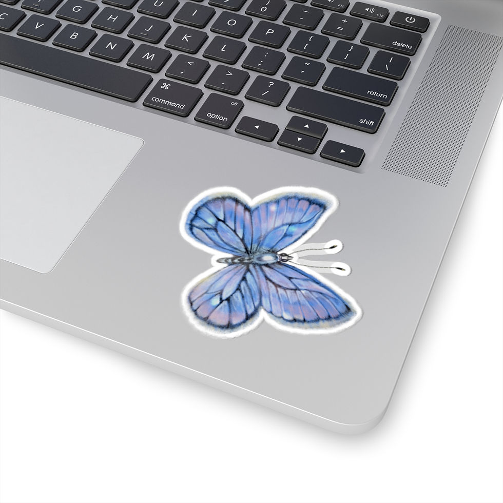 Thumbnail: Fairy Time Kiss-Cut Stickers — Blue Butterfly