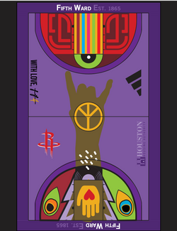 Community Basketball Court   Digital Graphic Design