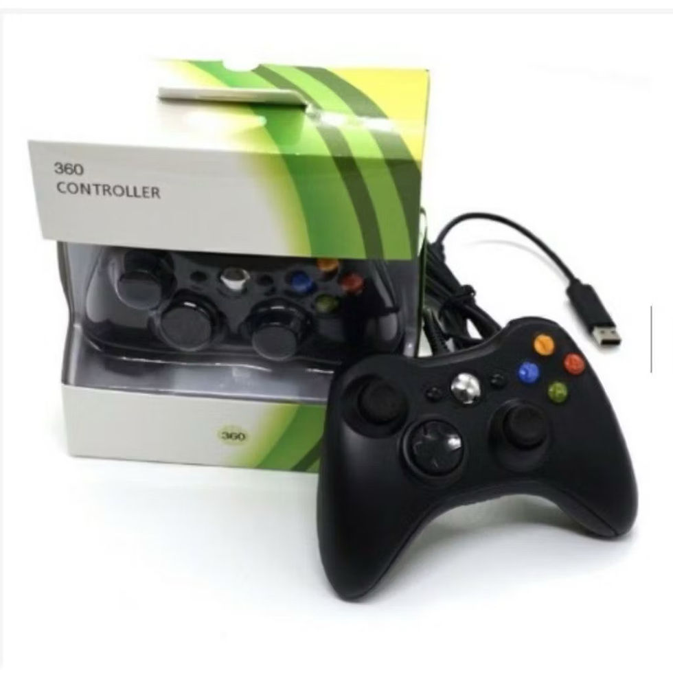 Thumbnail: Controle De Xbox 360 Com Fio Para Video Game e PC/ Fat E Pc Joystick yihan compa