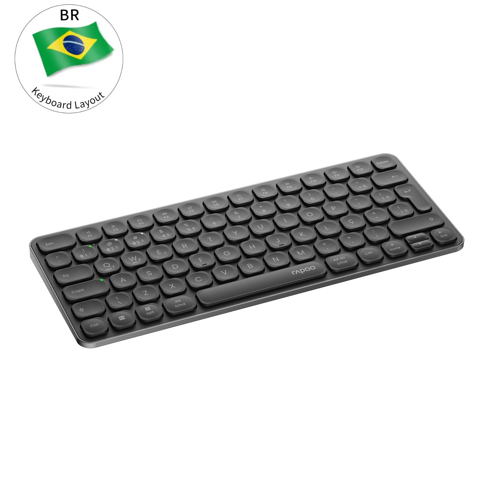 Rapoo E9050L/9010M ABNT2 Portuguese Brazil Multi-Device Bluetooth Wireless Keybo