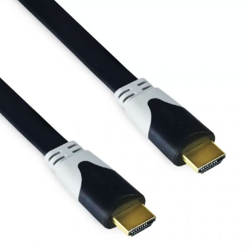 Thumbnail: 5 Meters Flat Cable HDMI Cable FullHD HD v1.4 Gold Plated Fine Cable