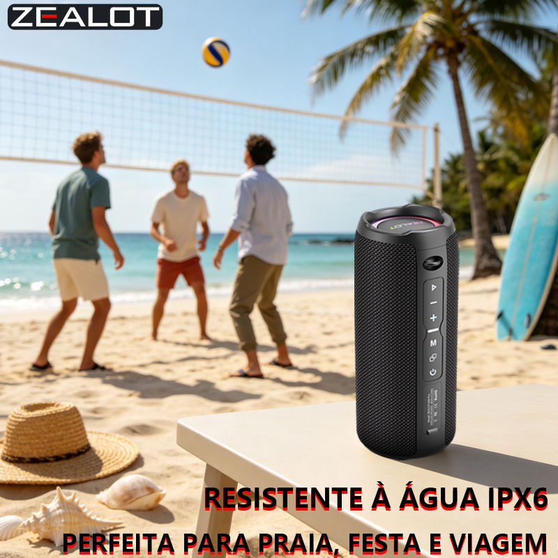 Miniature : ZEALOT-S49 Pro 40W Wireless Sound Box, RGB Light, Hifi Wireless Sound, Serious R