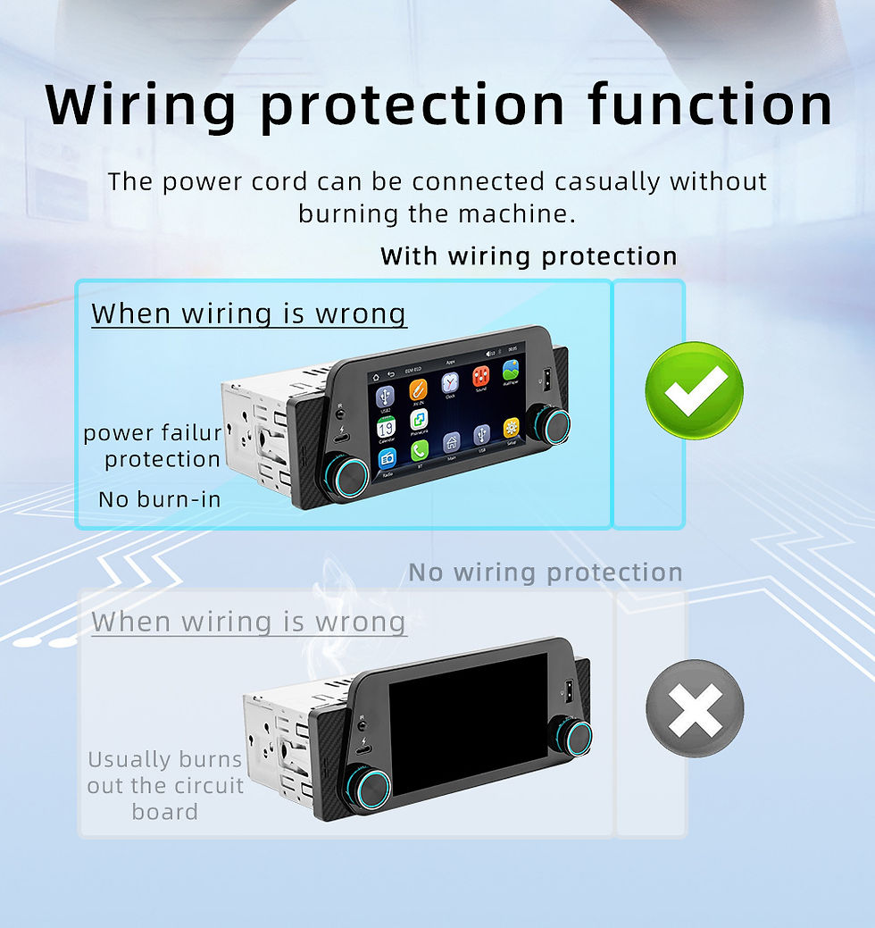 Miniatura: ESSGOO 5 Inch Car Radio Wireless Carplay 1Din MP5 Player Autoradio Stereo Touch 