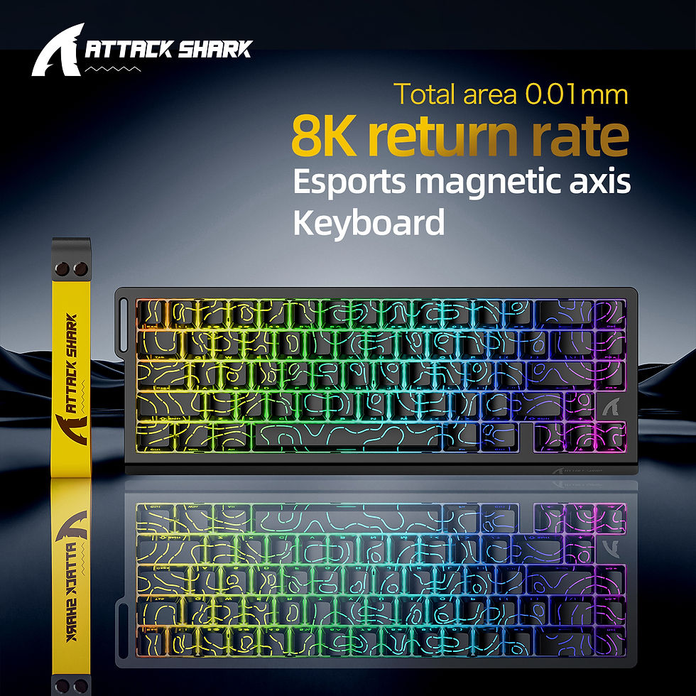 Miniature : ATTACK SHARK X68HE X68Pro He Magnetic Mechanical Keyboard for Pro Gaming 0.01mm 