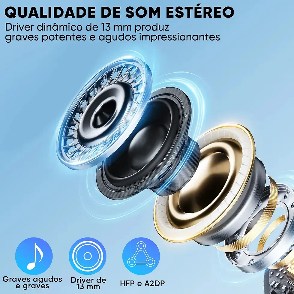 Miniature : Fone de Ouvido Inova MD-12981 In-ear Bluetooth 5.3 com Cancelamento de Ruído.