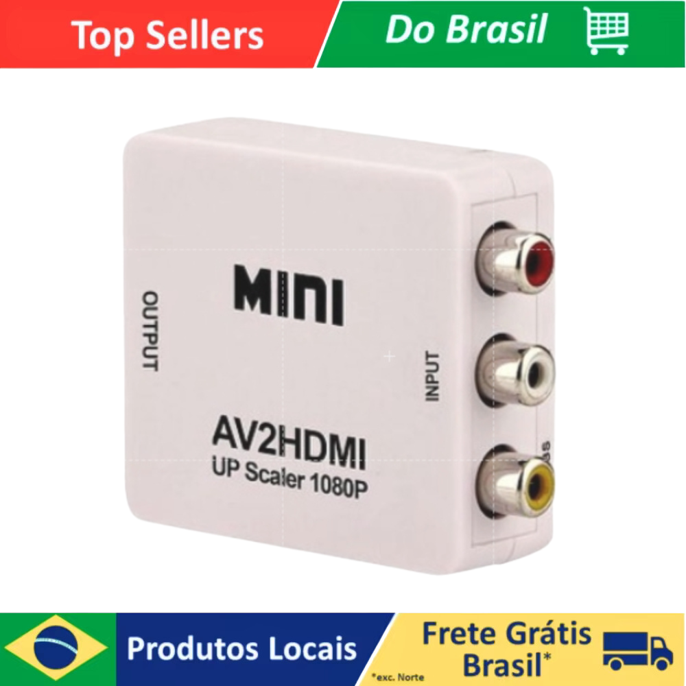 Av 3 Rca Converter Adapter For Hdmi Video Audio Composite