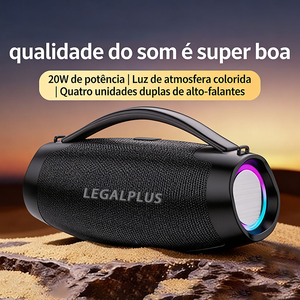 Miniatura: Caixa De Som Bluetooth 70W Portátil, Boombox Com Alto Falante Potente E Resiste