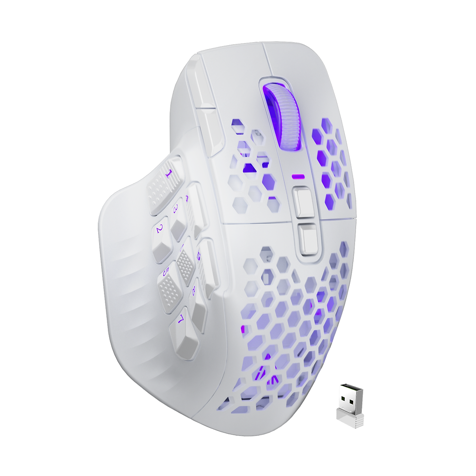 縮圖：SOLAKAKA SM809 Pro Wireless MMO Gaming Mouse 16 Buttons 24000 DPI Wireles Mouse 