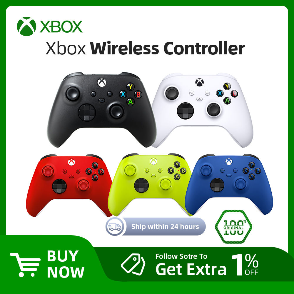 Microsoft Xbox Wireless Controller GamePad Black White Red Blue Volt for Xbox Se