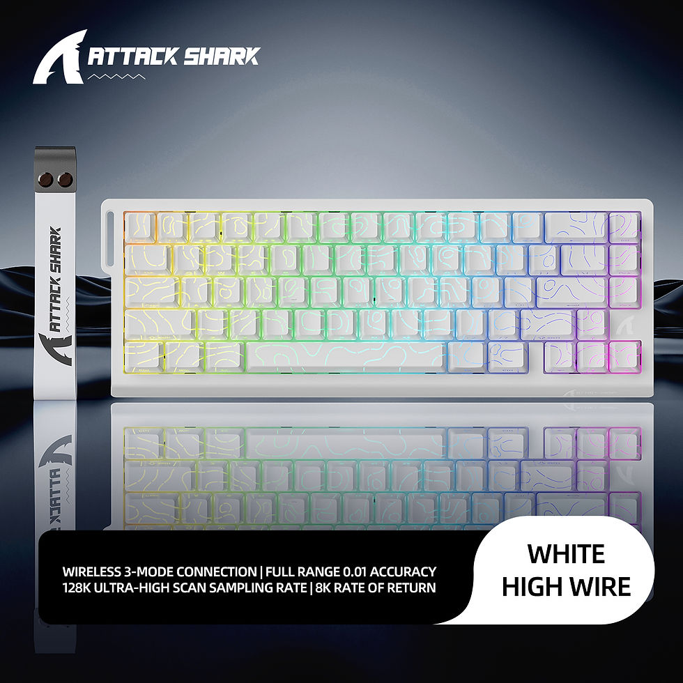 Миниатюра: ATTACK SHARK X68HE X68Pro He Magnetic Mechanical Keyboard for Pro Gaming 0.01mm 