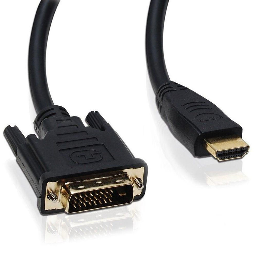 Miniature : HDMI Male to DVI-I Male Cable, 1.8 Meters, with Filter