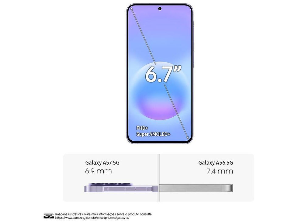 Thumbnail: Samsung Galaxy A57 Smartphone 128Gb 5g 8Gb Ram Lilac 6.7\" Triple Camera + 12Mp 