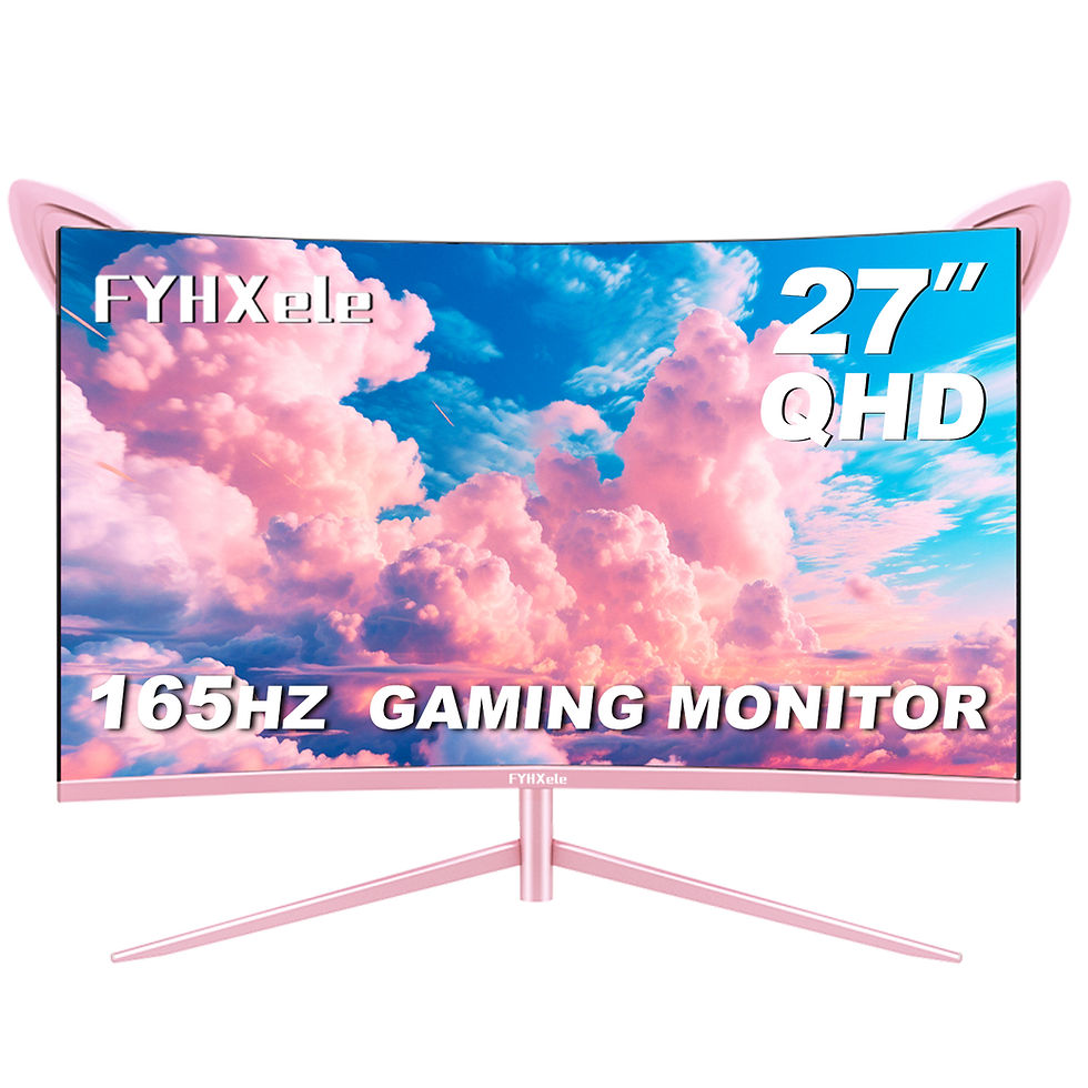 縮圖：FYHXele 27inch 165Hz Curved Gaming Monitor FHD QHD Fast IPS 1ms FreeSync 99% sRG