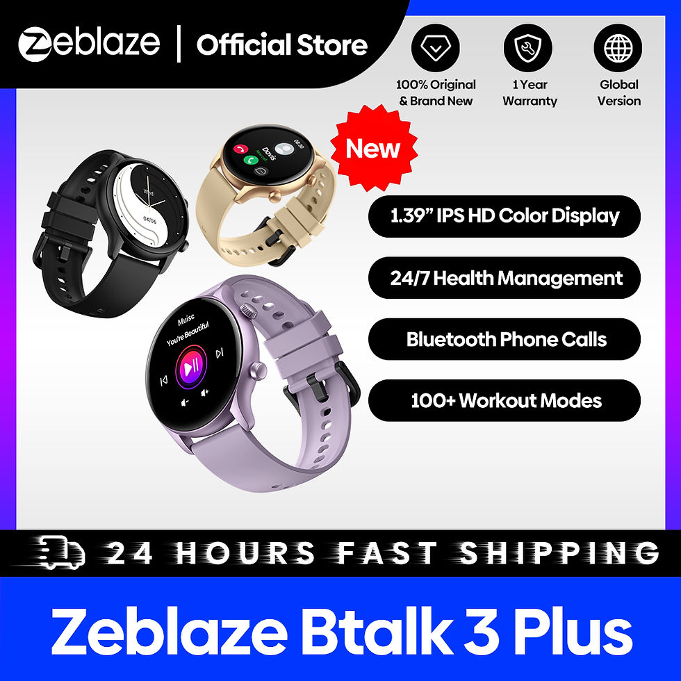 Miniature : New Zeblaze Btalk 3 Plus Voice Calling Smart Watch 1.39'' Large HD Color Display