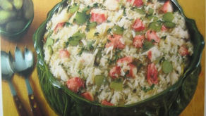 Salade de riz au crabe