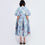 Thumbnail: DORALYN DRESS - PATCHWORK DENIM BLOOM PRINTED BOW-SHAPED WIRE MAXI DRESS