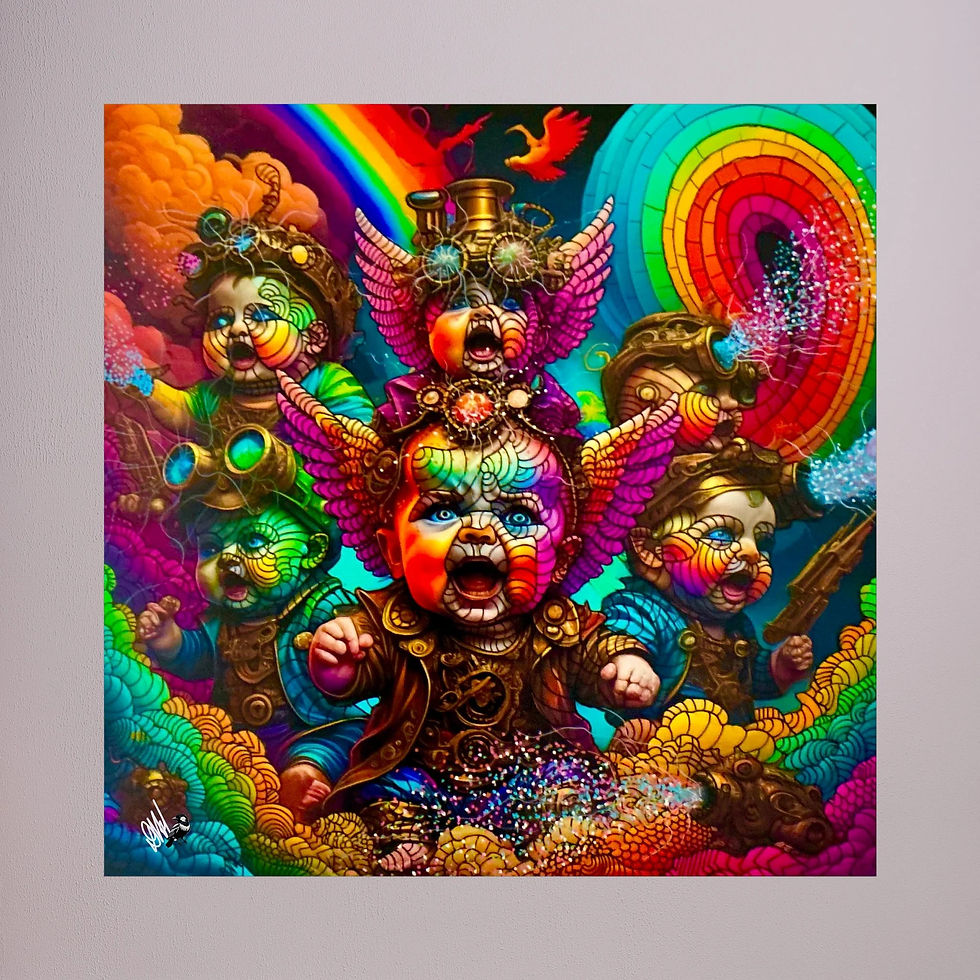 Thumbnail: Mixed media. Acrylic on canvas. Print.