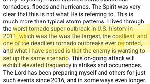 ⚠️WEATHER WARNING & CALL TO PRAYER!