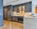 Kitchen remodel angled laminate