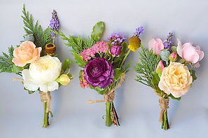 Wedding package garden grown flower buttonholes Torquay