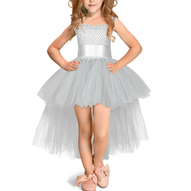 Thumbnail: Girls Lace Sling Dress Mesh Tutu Party Dress