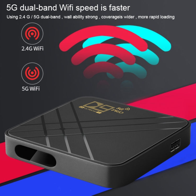 Thumbnail: D9 PRO 2.4G/5G WIFI 4K HD Android TV Box
