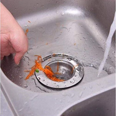 Thumbnail: Stainless Steel Strainer Kitchen Drain Basin Basket Filter Stopper Jali Mesh Net