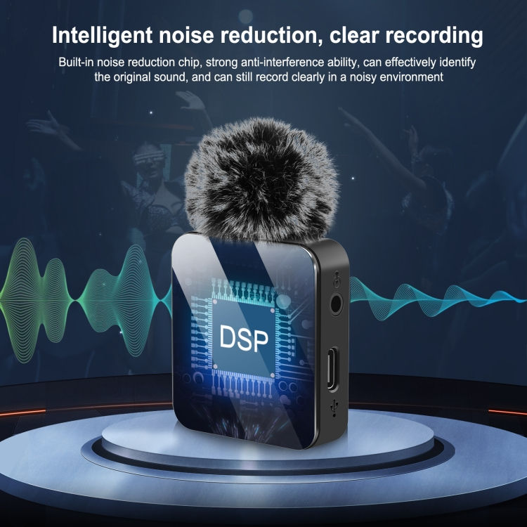 Thumbnail: PULUZ Wireless Lavalier Microphone for iPhone / iPad, 8-Pin Receiver