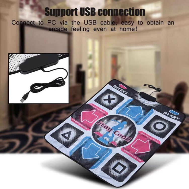 Thumbnail: USB Wired Dancing Mat Electronic Music Game Pad Toy To PC