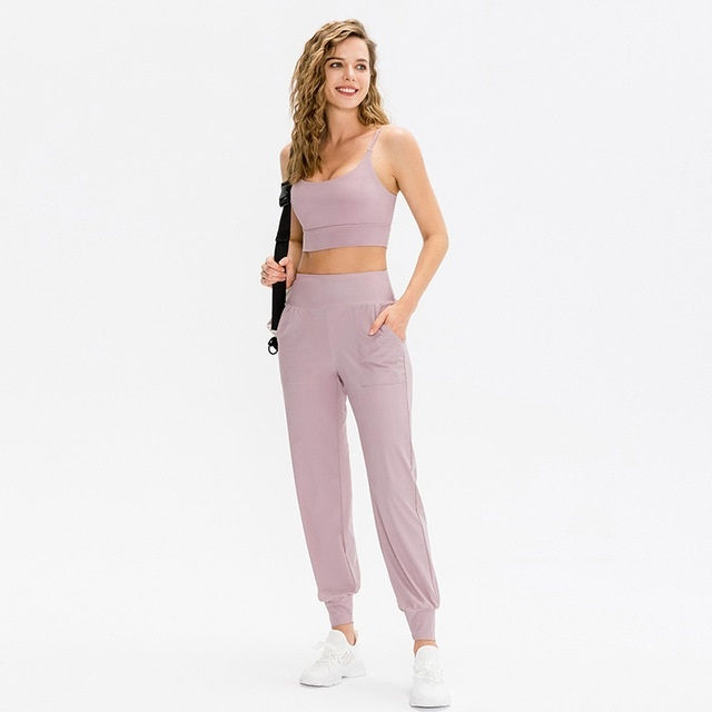 Thumbnail: Autumn And Winter Loose Sports Trousers For Ladies