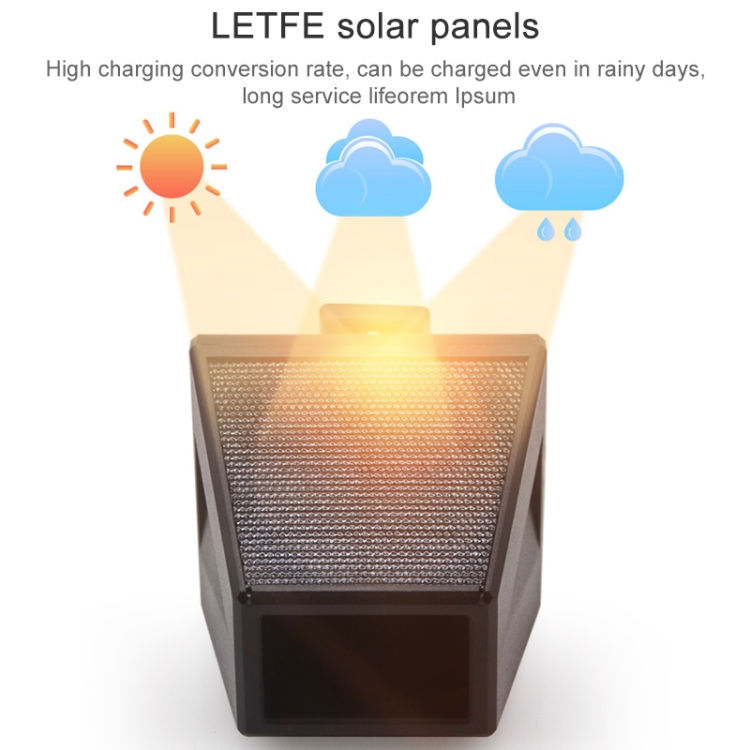 Thumbnail: N911F 129dB Wireless Remote Control Solar Human Body Induction Sound Light Alarm