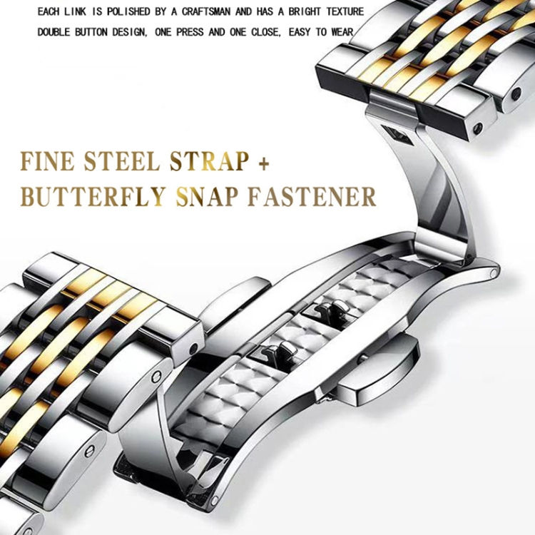 Thumbnail: BINBOND B2077 Butterfly Buckle Luminous Quartz Watch