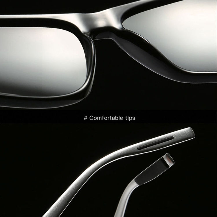 Thumbnail: Men Retro Fashion Aluminum Magnesium Frame UV400 Polarized Sunglasses