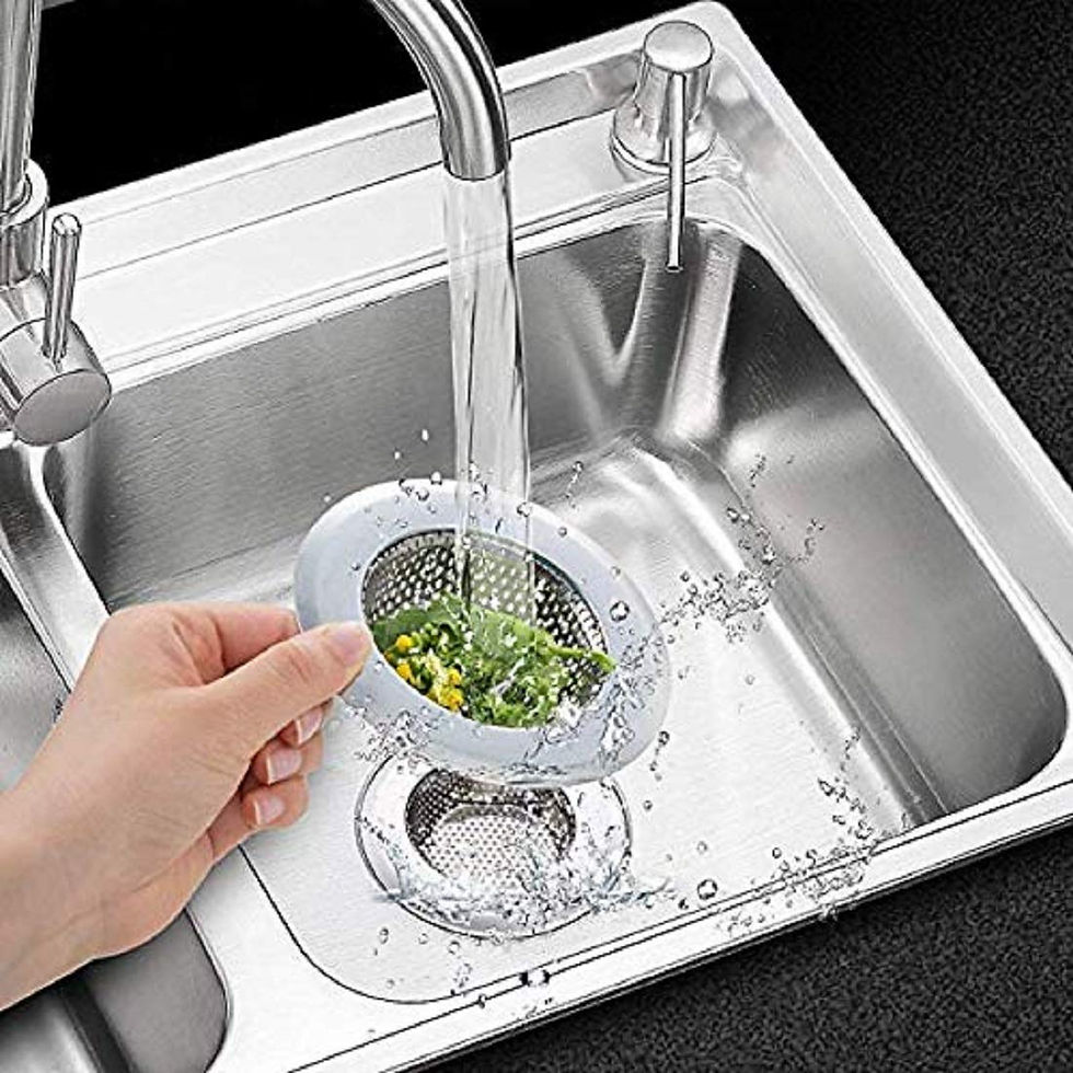 Thumbnail: Stainless Steel Strainer Kitchen Drain Basin Basket Filter Stopper Jali Mesh Net